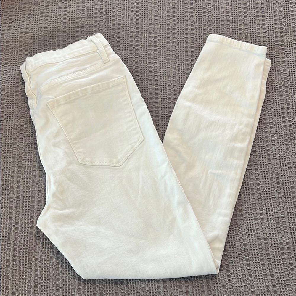 FRMAE - Ali High Rise Cigarette White Pants